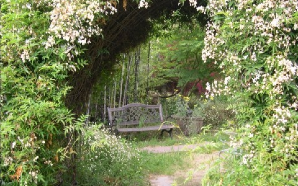 Arbor and Loveseat