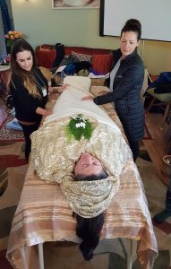 Level 3 person white in shroud